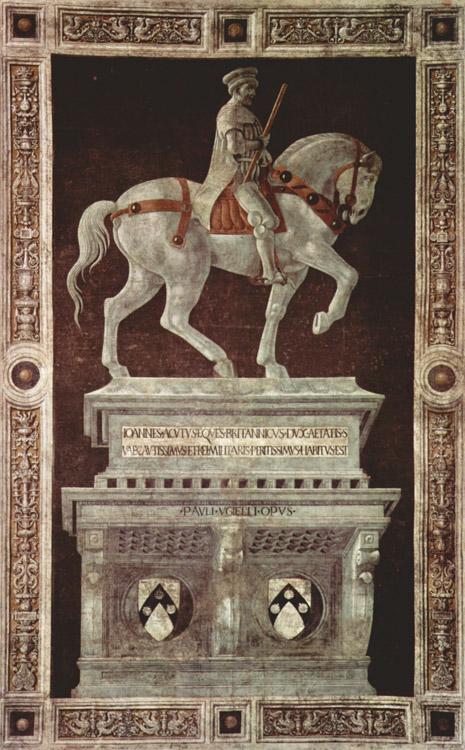 UCCELLO, Paolo Equestrian Portrait of Sir John Hawkwood (mk08) Germany oil painting art